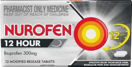 Nurofen 12 Hour Pain and Inflammation Relief Ibuprofen 300mg 12 tablets
